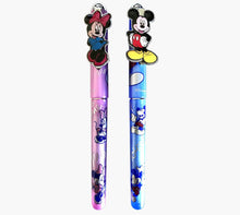 Load image into Gallery viewer, Disney Mickey &amp; Minnie Pink &amp; Blue Ballpoint Pen
