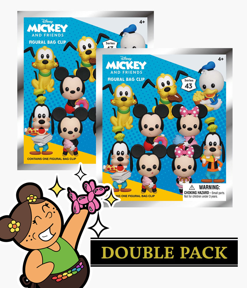 Mickey & Friends - Series 43 - 3D Foam Bag Clip – Pickaparty
