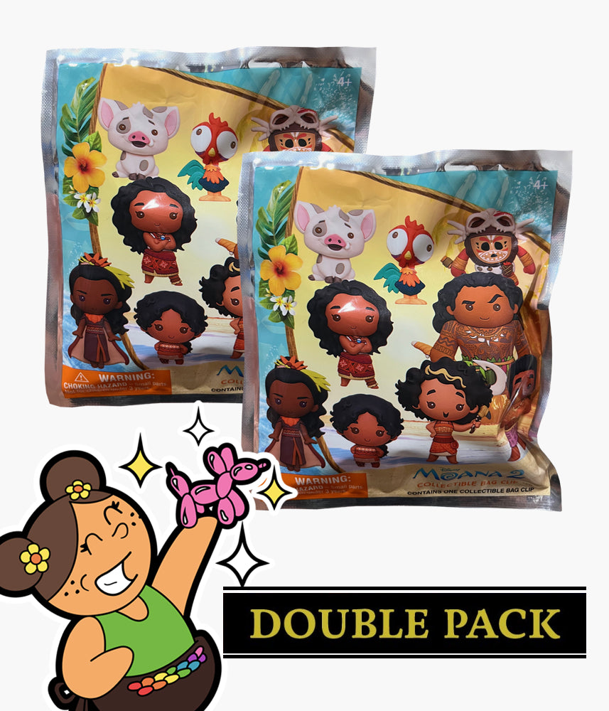 Disney Moana 2 - 3D Foam Bag Clips – Pickaparty
