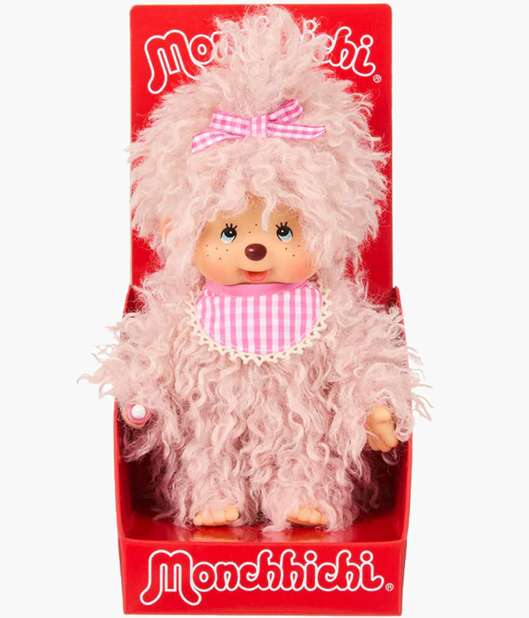 Monchhichi - Fluffy Pink Beige Girl - 8