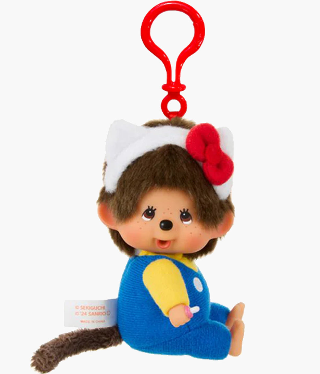 Monchhichi X Hello Kitty - 5 Inch Plush Keychain