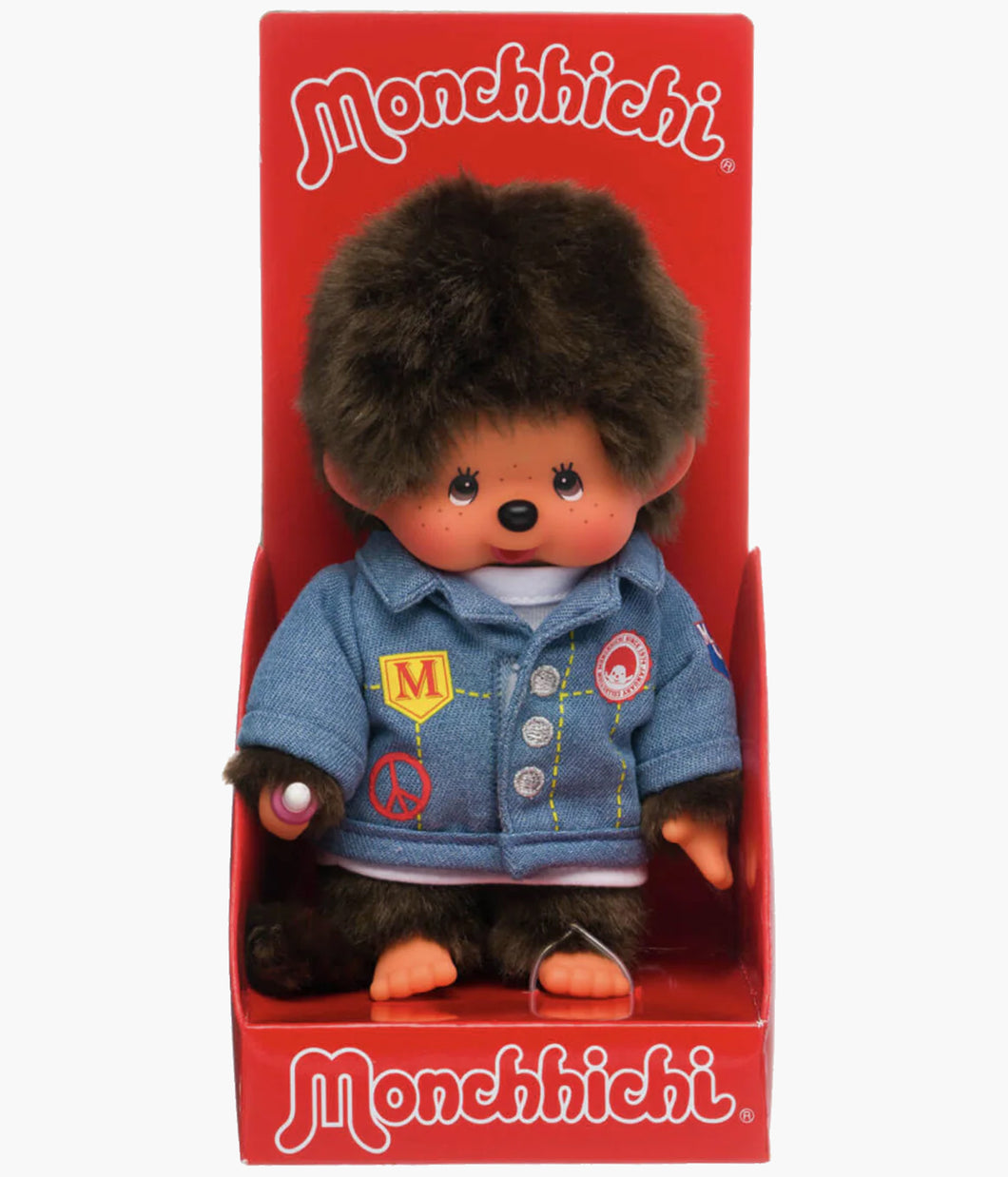 Monchhichi - Jeans Jacket Boy - 8 Inch Plush