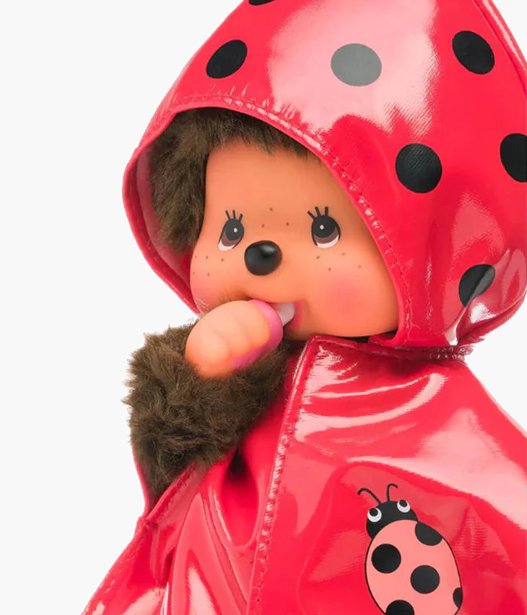 Monchhichi - Boy in a Ladybug Raincoat - 8