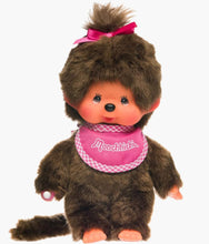 Load image into Gallery viewer, Monchhichi - Pink Bib Girl - 8 Inch Plush
