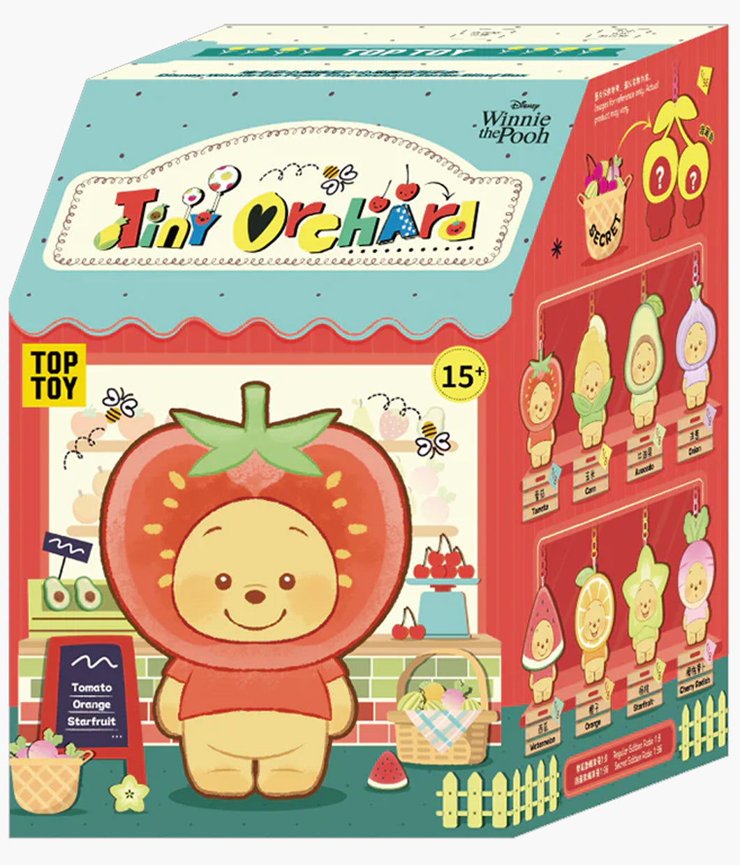 Winnie The Pooh - Tiny Orchard Fruit Keychain Series - Blind Box
