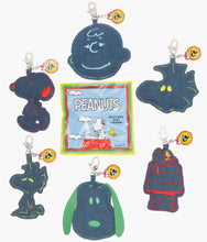 Load image into Gallery viewer, Peanuts - 75th Anniversary Padded Denim Character Bag Charm - Blind Bag
