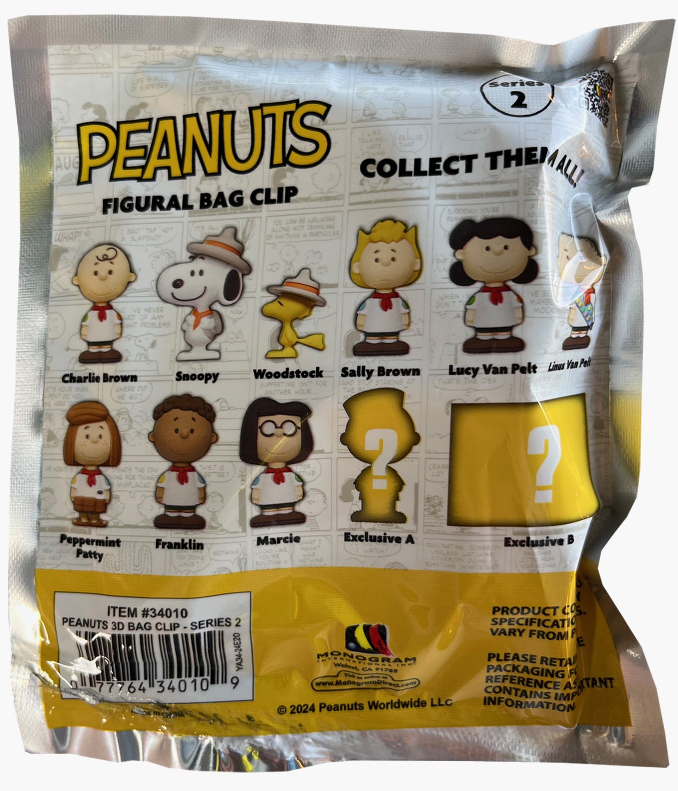 Peanuts - Series 2 - 3D Foam Bag Clip – Pickaparty