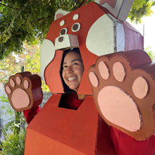 Load image into Gallery viewer, Red Panda Cardboard Costume Templates PDF - (Digital Download)
