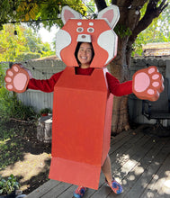 Load image into Gallery viewer, Red Panda Cardboard Costume Templates PDF - (Digital Download)
