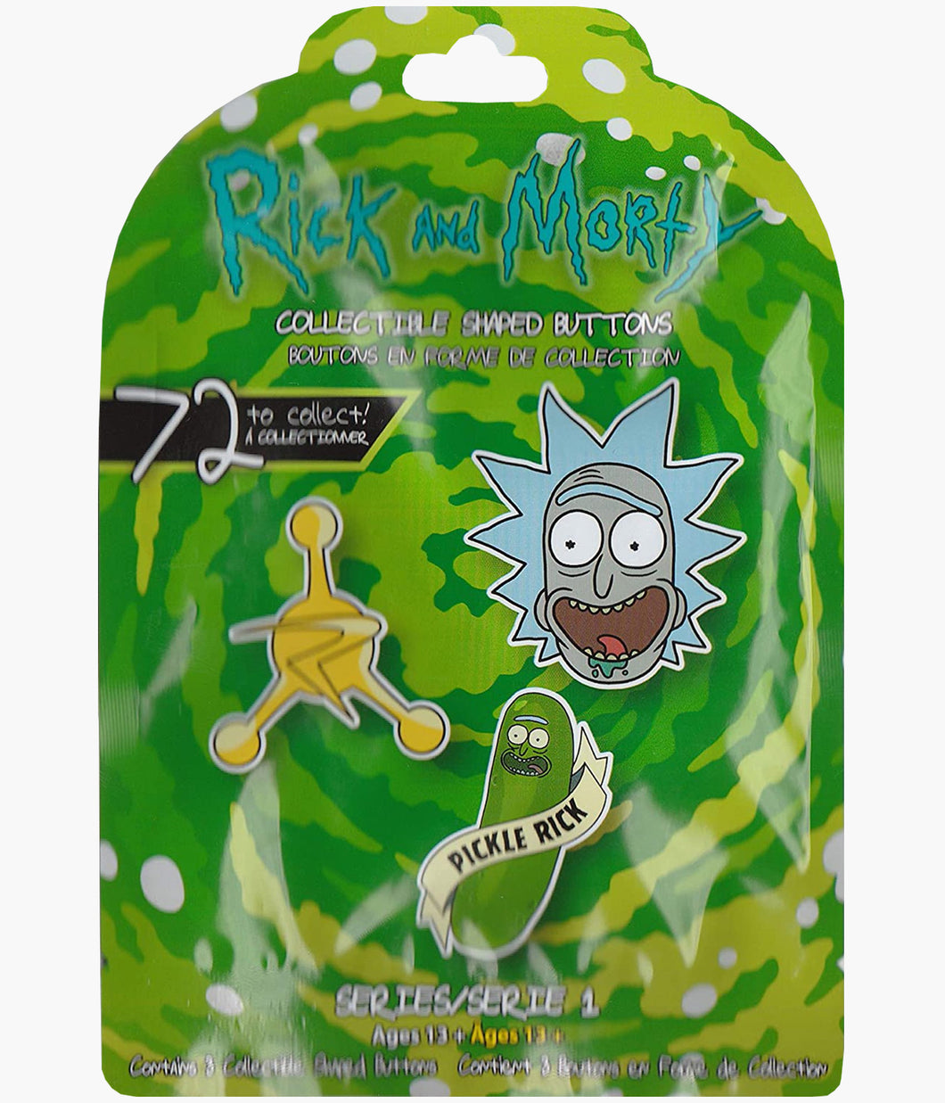 Rick & Morty - Collectible Shaped Buttons - Series 1