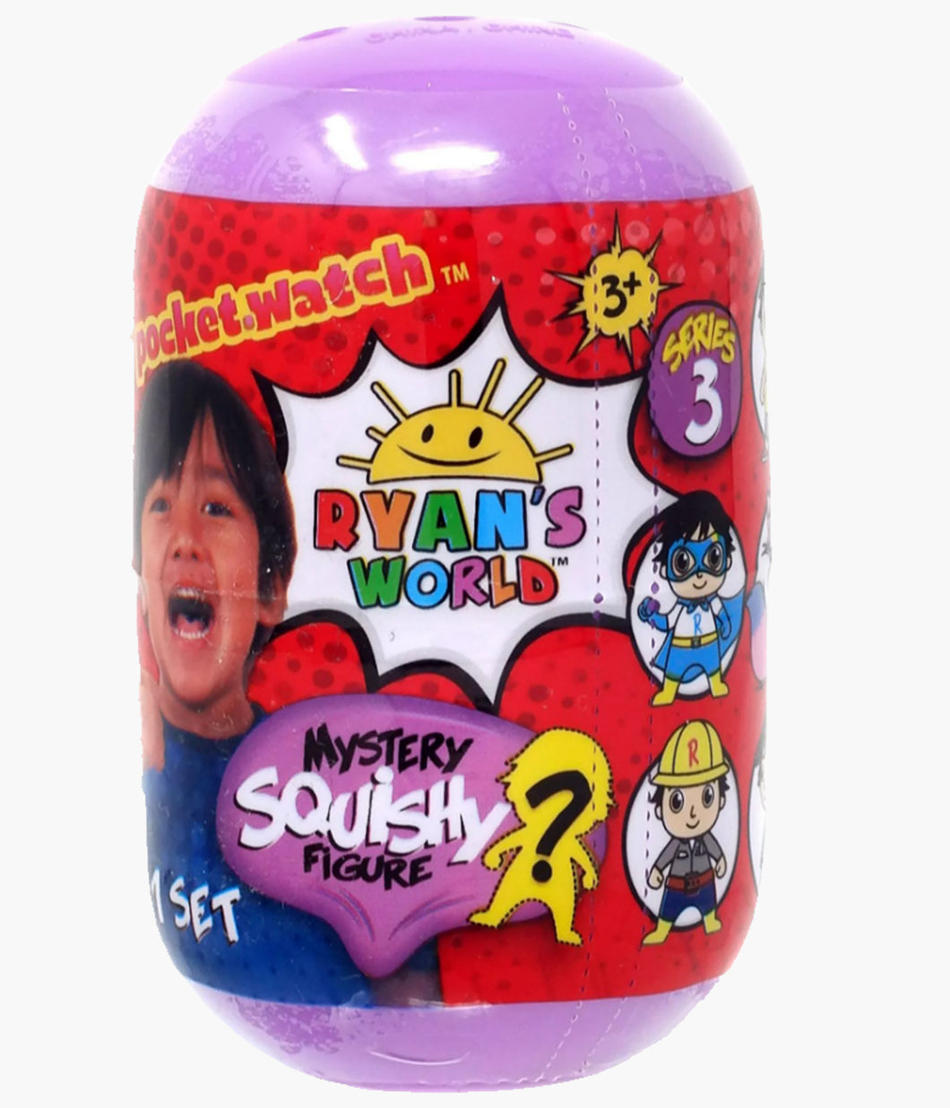 Ryan's World Squishy Mystery Capsule - Series 3