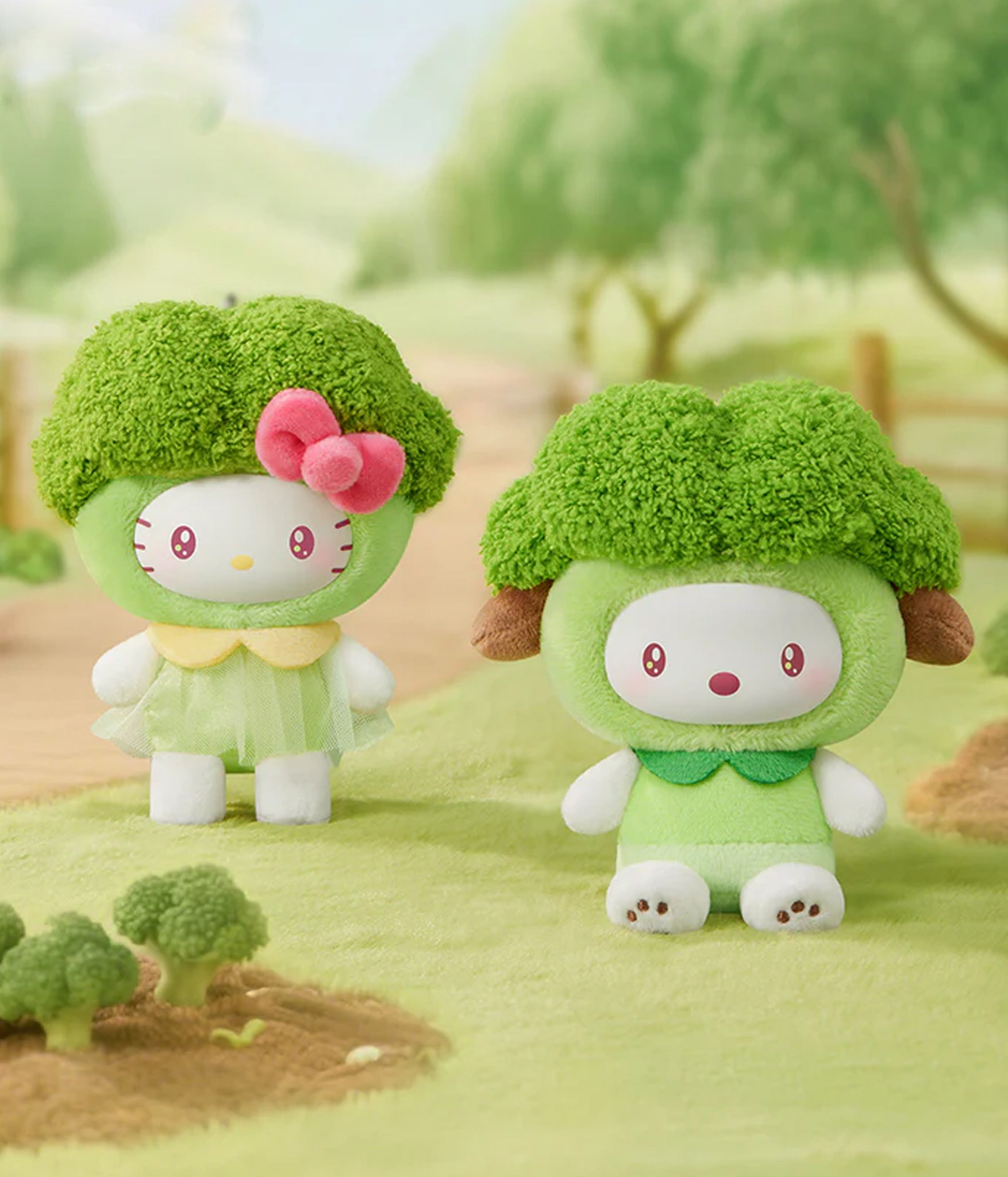 Sanrio - Fruit & Vegetable Series Mini Vinyl Keychain Plush