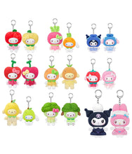 Load image into Gallery viewer, Sanrio - Fruit &amp; Vegetable Series Mini Vinyl Keychain Plush Pendant - Blind Box
