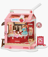 Load image into Gallery viewer, Rolife - Strawberry Milk Box DIY Miniature House - Food Box Shop
