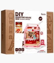Load image into Gallery viewer, Rolife - Strawberry Milk Box DIY Miniature House - Food Box Shop
