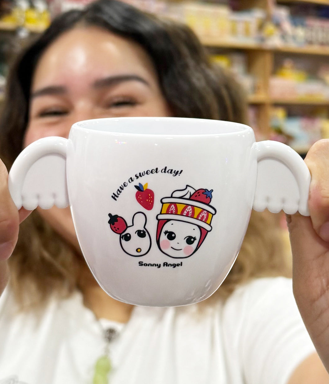 Sonny Angel – Limited Edition Wing Cup - Strawberry Shortcake
