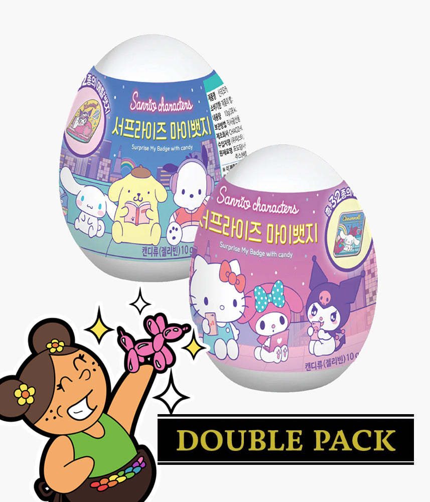 Sanrio Characters - Surprise My Badge With Candy - Blind Bag