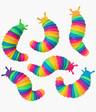 Load image into Gallery viewer, 8&quot; Rainbow Fidget Slugs
