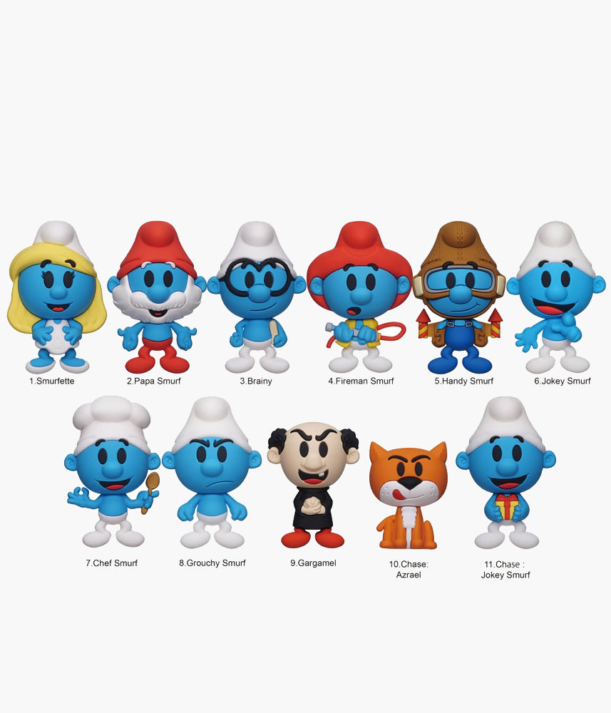 The Smurfs - Series 1 - 3D Foam Bag Clip – Pickaparty