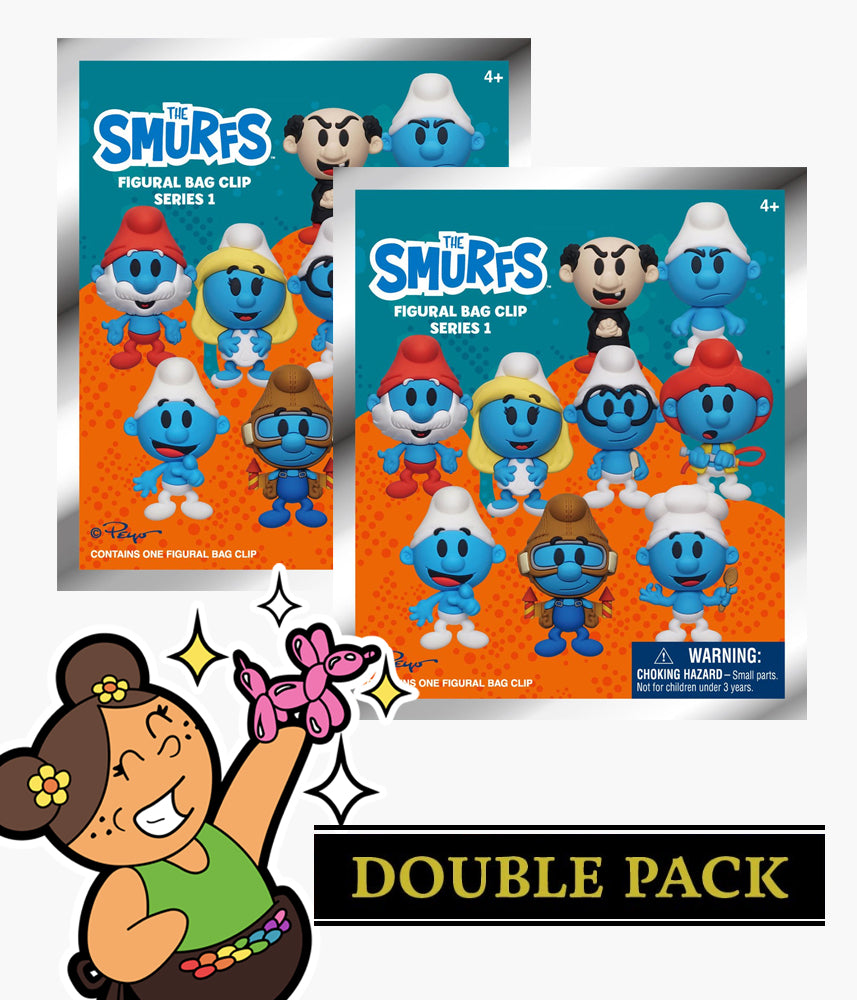 The Smurfs - Series 1 - 3D Foam Bag Clip – Pickaparty
