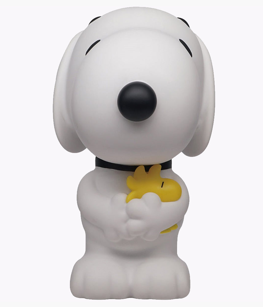 Snoopy Holding Woodstock Coin Bank