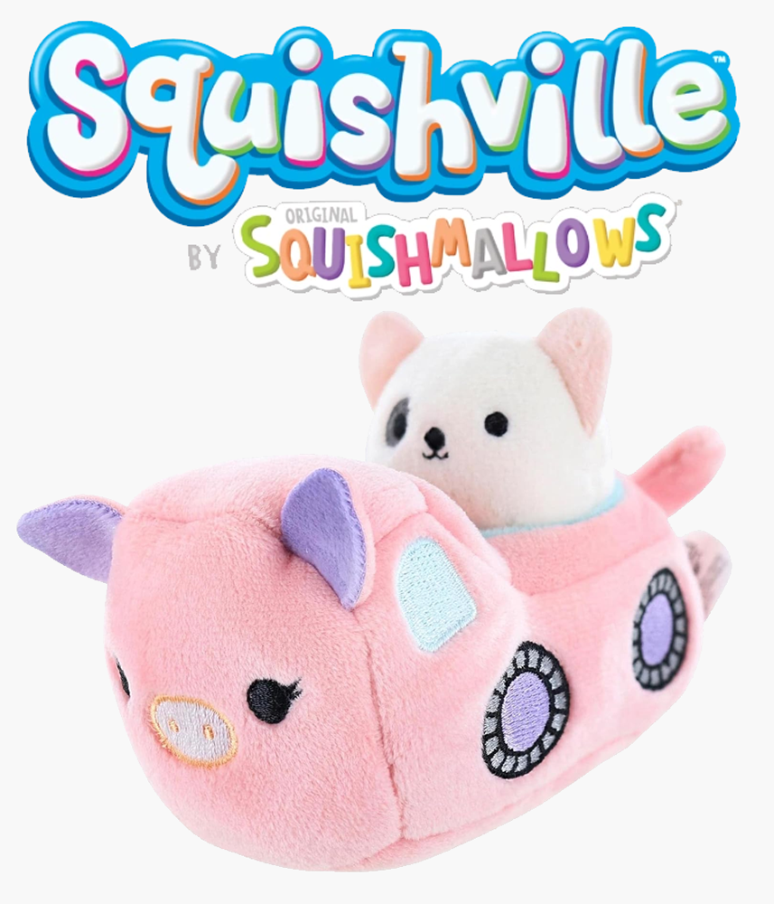 Squishville: Mini-Squishmallow + Vehicle Mini Plush