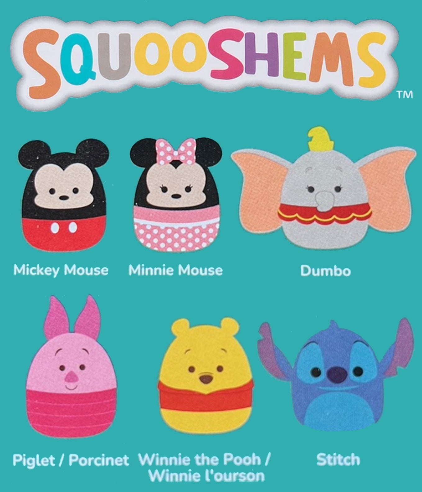Squishmallows Squooshems Disney Series1
