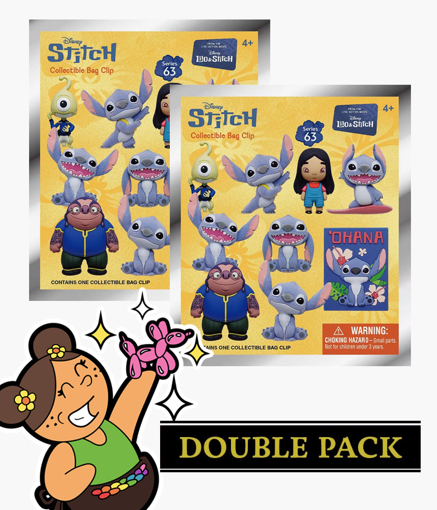 専用　Stitchさま　① 2本 Disney Stitch - Series 63 - Figural Bag Clip Blind Bag – Pickaparty