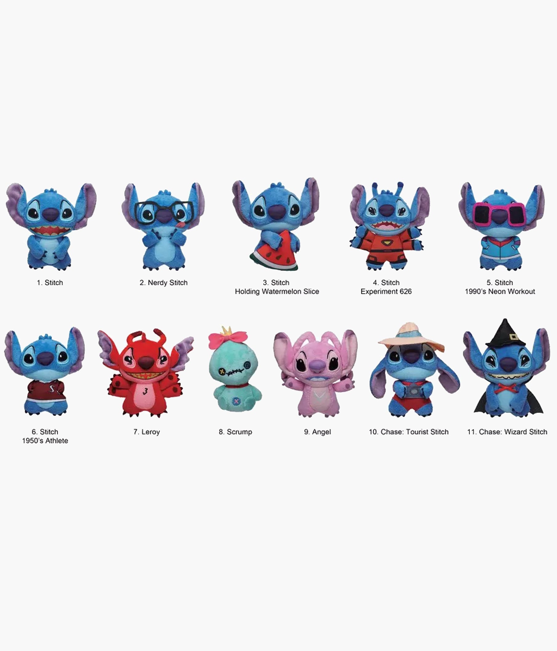 Disney Stitch - Plush 3D Foam Bag Clips – Pickaparty