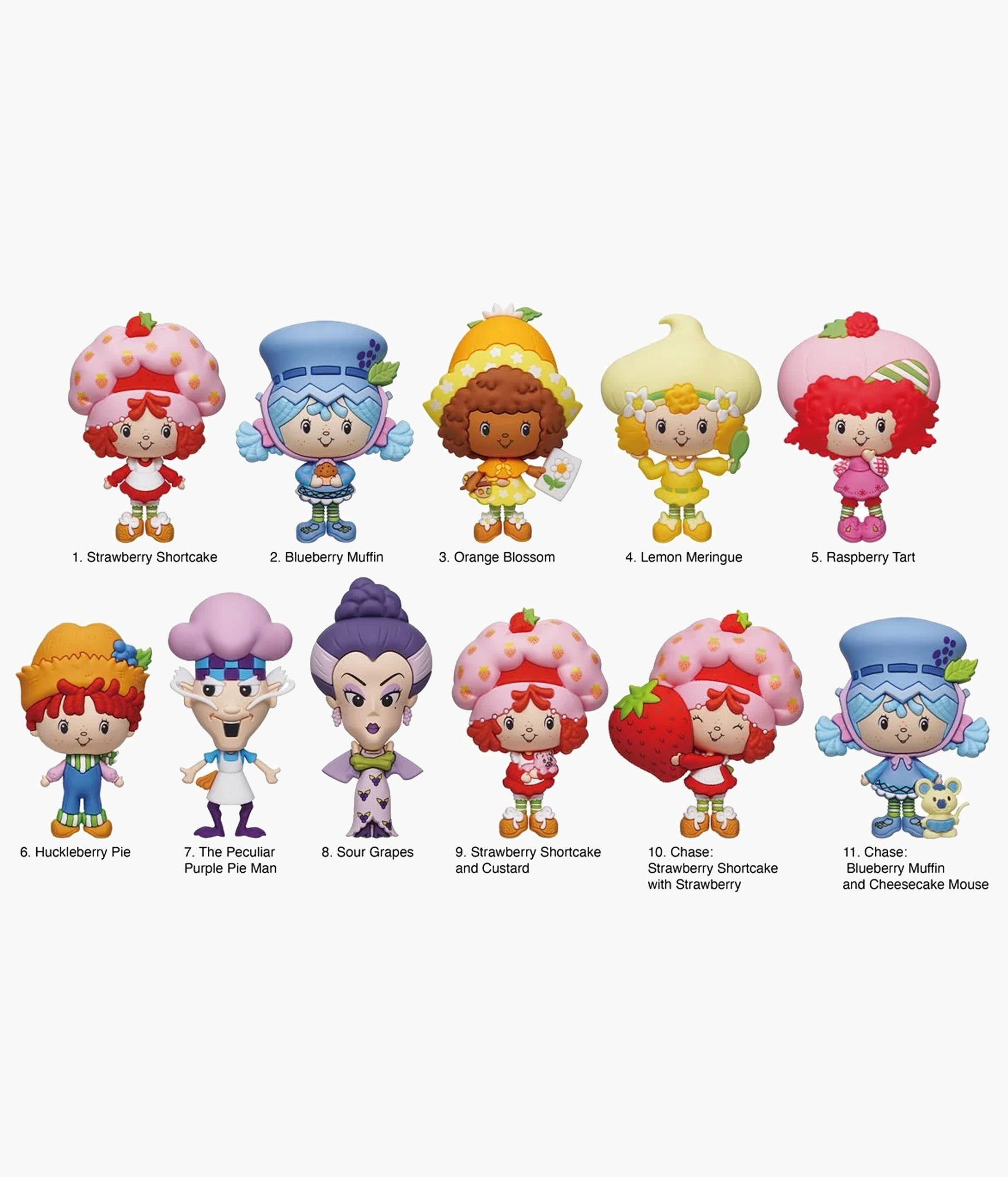 The World of Strawberry Shortcake - 3D Foam Bag Clips – Pickaparty