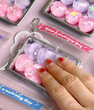 Load image into Gallery viewer, Sparkly Pastel Squishy Y2K Jelly Fidget Toy Keychain - Blind Pick
