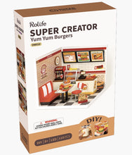 Load image into Gallery viewer, Rolife - Yum Yum Burgers DIY Miniature House Kit
