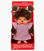 Load image into Gallery viewer, Monchhichi - Glitter Dress Pink Girl - 8" Plush
