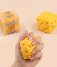 Load image into Gallery viewer, Mini Crunchy Cheese Squishy ASMR Fidget Toy
