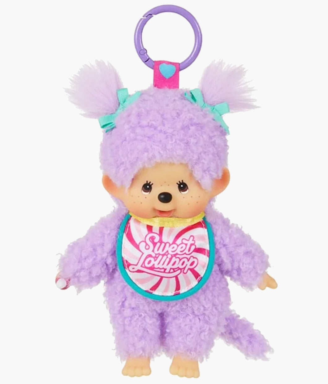 Monchhichi - 6 Inch Keychain (Sweet Lollipop) - Purple