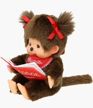 Load image into Gallery viewer, Monchhichi - Sitting &amp; Reading Girl - 7" Plush

