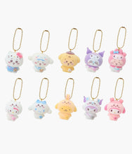 Load image into Gallery viewer, Sanrio Characters x Chiikawa - Flocked Keychain - Blind Box
