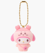 Load image into Gallery viewer, Sanrio Characters x Chiikawa - Flocked Keychain - Blind Box
