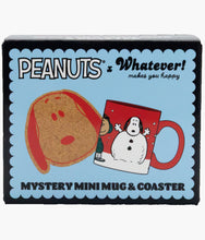 Load image into Gallery viewer, Whatever! Makes You Happy - Peanuts Mystery Mini Mug &amp; Coaster - Blind Box
