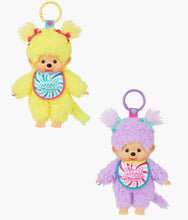 Load image into Gallery viewer, Monchhichi - 6 Inch Keychain (Sweet Lollipop) - Purple &amp; Yellow Set
