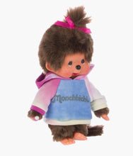 Load image into Gallery viewer, Monchhichi - Tie-Dye Hoodie Girl Silver Logo - 8" Plush
